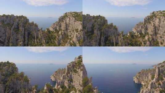 法国沿海山脉海洋高清在线视频素材下载