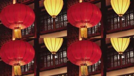 中国风元宵灯会红灯笼素材背景视频高清在线视频素材下载