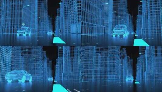 智慧城市概念三维动画高清在线视频素材下载