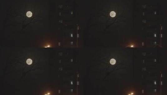 一轮圆月 月亮空镜高清在线视频素材下载