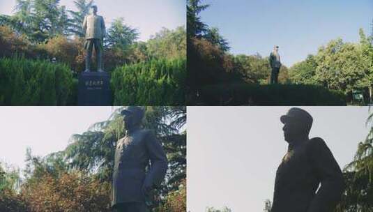 合集_杨虎城将军雕像4K高清在线视频素材下载