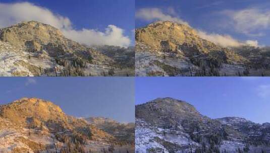 雪山实景拍摄视频素材高清在线视频素材下载