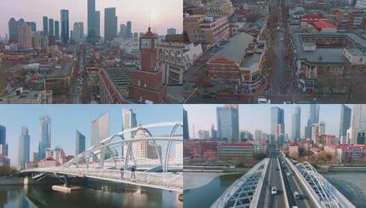 天津地标城市宣传片航拍现代都市高楼大厦高清在线视频素材下载