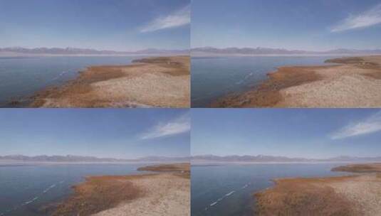 航拍宁静的湖泊高清在线视频素材下载