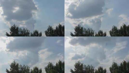 夏季天空雨云翻腾翻卷B高清在线视频素材下载