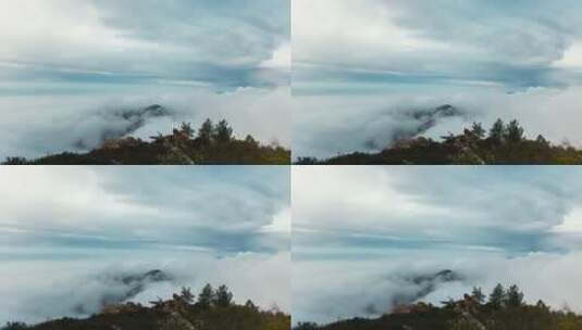 山顶云海延时拍摄高清在线视频素材下载