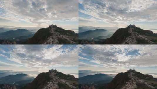 泰山山顶云海日出高清在线视频素材下载