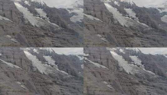 瑞士伯尔尼阿尔卑斯山脉的艾格冰川潘高清在线视频素材下载