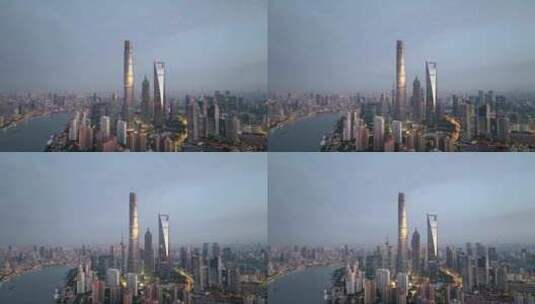 上海航拍 陆家嘴 城市风光 北上广高清在线视频素材下载