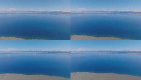 航拍新疆赛里木湖高清在线视频素材下载