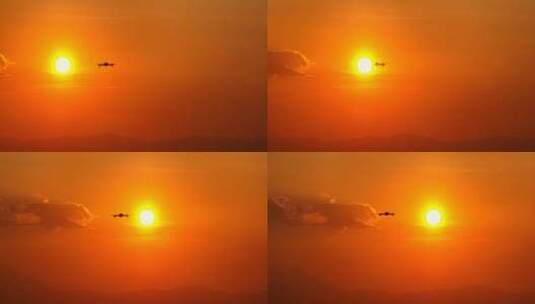 无人机穿过太阳高清在线视频素材下载