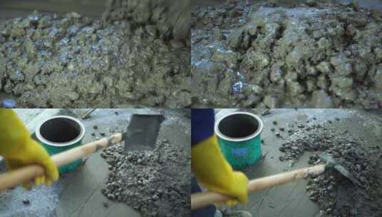 水泥  试验 测试 强度试验高清在线视频素材下载