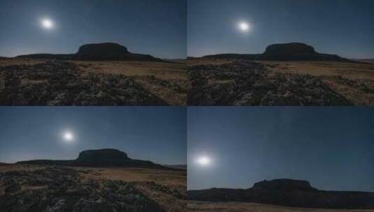 内蒙古火山星空高清在线视频素材下载