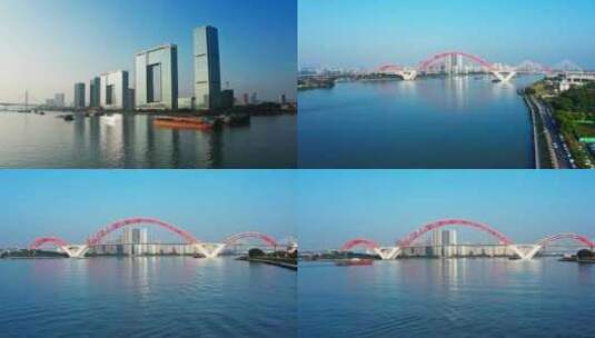 广州之窗、新光大桥高清在线视频素材下载