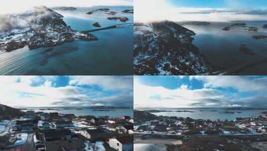 4K航拍挪威索玛若伊岛无限风光高清在线视频素材下载