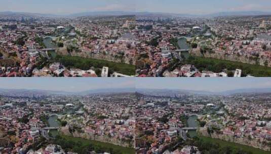 第比利斯的城市景观 格鲁吉亚高清在线视频素材下载