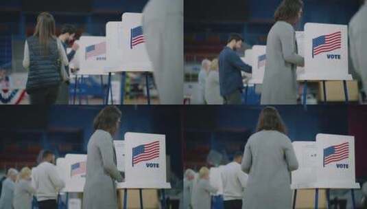 美国选举投票现场【4K】高清在线视频素材下载