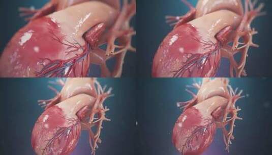 人体心脏解剖血液血管生物学研究高清在线视频素材下载