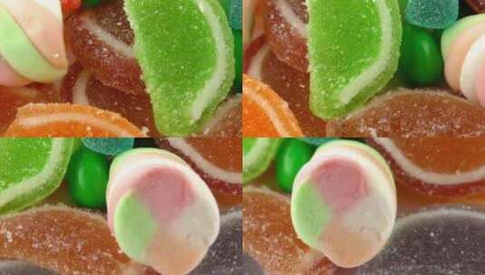 糖果甜果冻棒棒糖甜点38高清在线视频素材下载