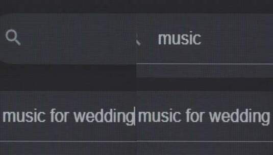 婚礼音乐，搜索引擎，查询，请求高清在线视频素材下载