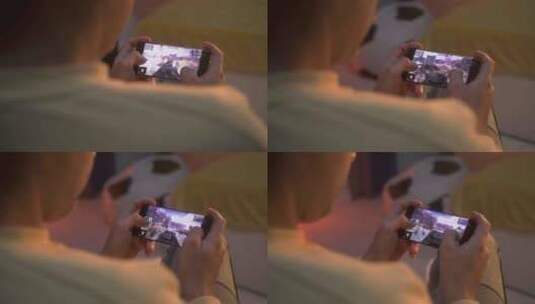 游戏，电话，手，游戏玩法高清在线视频素材下载