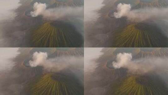 航拍印尼Bromo火山高清在线视频素材下载