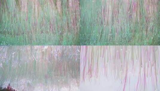 4K抽象艺术风的形状金光雨丝帘高清在线视频素材下载