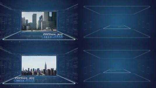简洁大气科技图片字幕展示AE模版高清AE视频素材下载