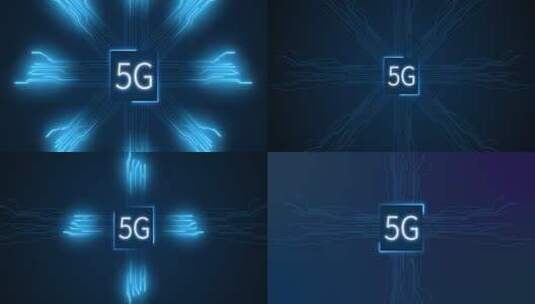 3款5G科技发射 扩散 科技高清AE视频素材下载