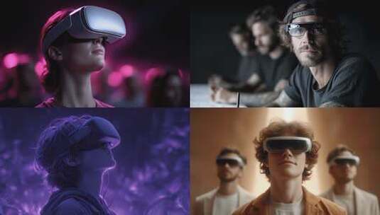 沉浸式体验未来科技虚拟现实ARVR创新高清在线视频素材下载