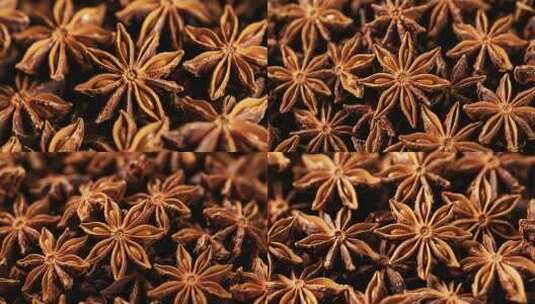 特写八角大料香料高清在线视频素材下载
