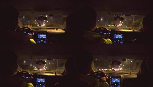 0925 夜晚开车高清在线视频素材下载