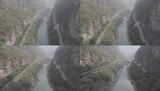 贵州茅台赤水河航拍风景山水酒都旅游河谷高清在线视频素材下载