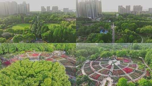 武汉青山区和平公园高清在线视频素材下载