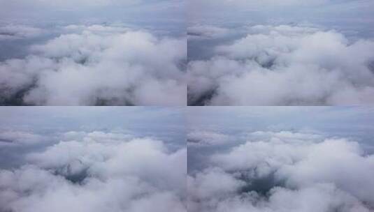 遨游天空云海云层航拍穿云高清在线视频素材下载