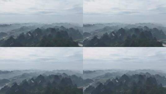 实拍桂林山水如墨水丹青高清在线视频素材下载