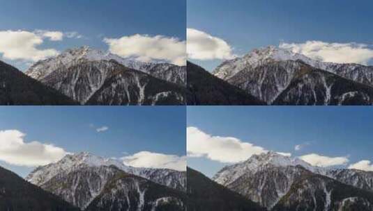 阿尔卑斯山南蒂罗尔地区4K时移日出云的形成高清在线视频素材下载