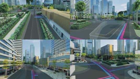 城市地下管道建设3d动画素材高清在线视频素材下载