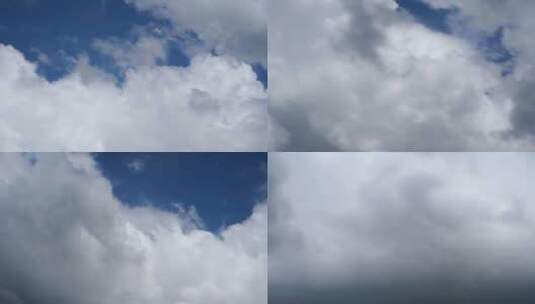 多云天空延时蓝天白云飘飘唯美云朵飘动变化高清在线视频素材下载
