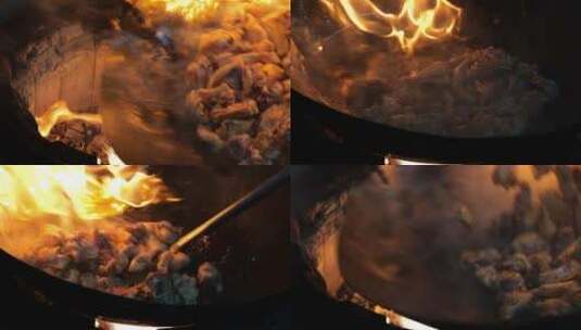 烹饪螺狮鸡 田螺鸡 农家土鸡煲 酸笋螺狮鸡高清在线视频素材下载