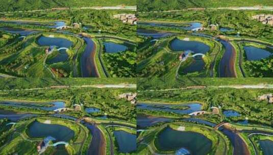 【正版素材】新大河禾塘湿地公园高清在线视频素材下载