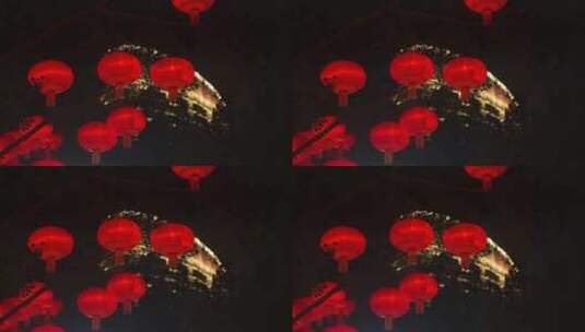 新春城市街道灯笼高清在线视频素材下载