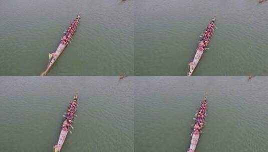 端午节传统文化划龙舟比赛高清在线视频素材下载