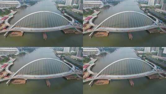 广州海心桥修建中高清在线视频素材下载