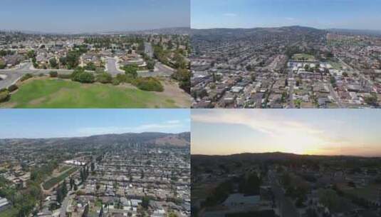 洛杉矶4K航拍高清在线视频素材下载