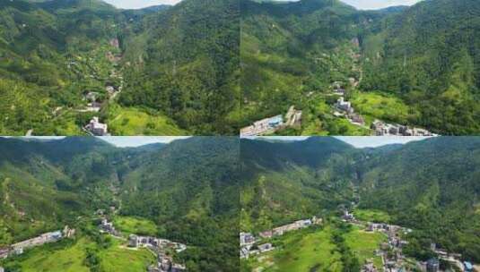 航拍广西山区 乡村 农村 田野高清在线视频素材下载