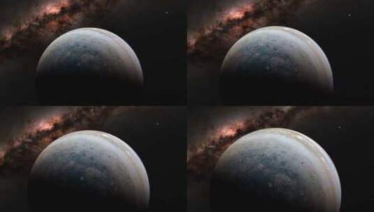 木星运行 宇宙星河高清在线视频素材下载