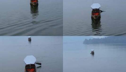 杭州西湖清晨山色空蒙风光高清在线视频素材下载
