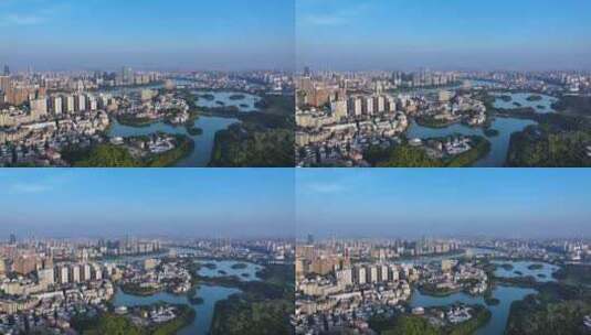 惠州惠城区城市大景航拍视频4K高清在线视频素材下载