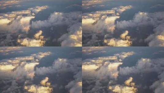 飞机上观看云层高清在线视频素材下载